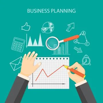 Business planning Stock Illustration