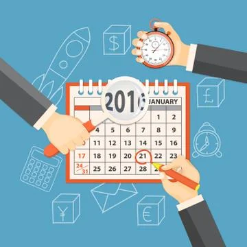 Business planning Stock Illustration