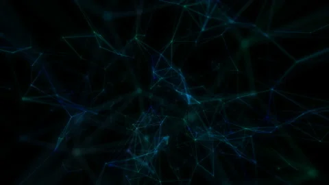 Business plexus background. Rotating cloud of bonds. Cluster of connections. Stock Footage 114119053
