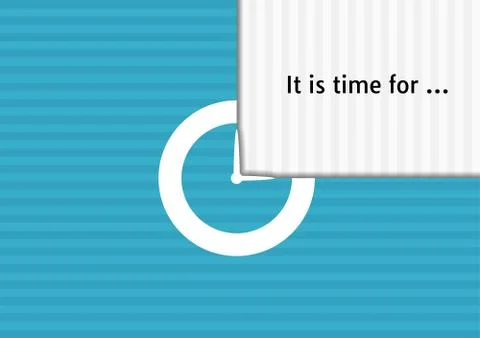 Business poster with time concept Illustrazione stock