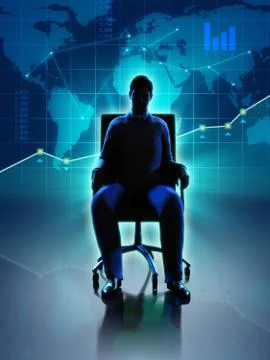Business power Stock Illustration