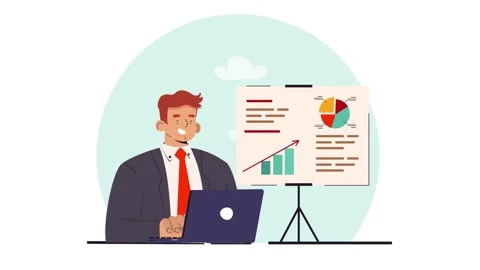 Business Presentation and Financial Analytics Meeting 스톡 동영상 339320653