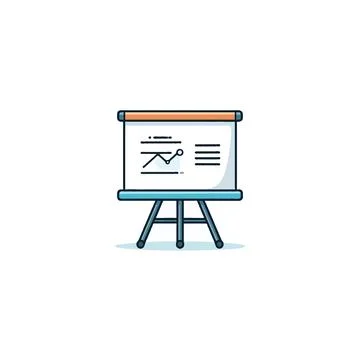 Business presentation chart showcasing financial growth trends and strategi.. Stock Illustration