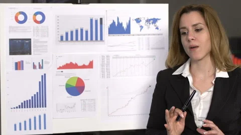  Business Presentation Close up Stockbeeldmateriaal 210221827