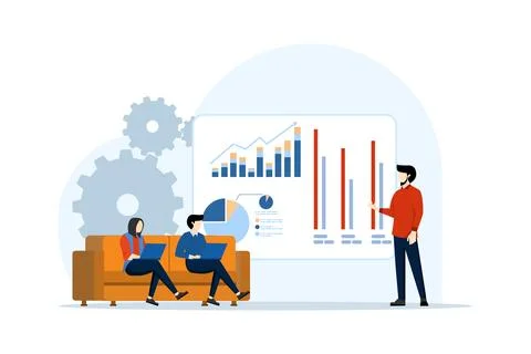Business presentation concept Stock Illustration