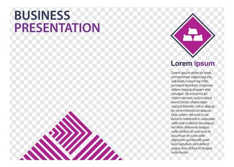 Business presentation design template. perfect for brochures, marketing promo Stock Illustration