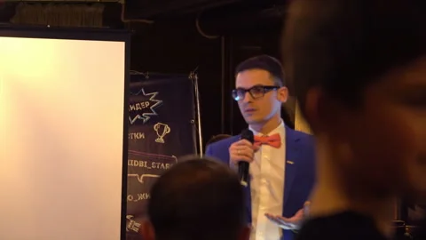 Business presentation at the educational event. Kyiv, Ukraine 10.05.2019 Stockbeeldmateriaal 107874766