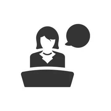 Business Presentation Icon Stock Illustration