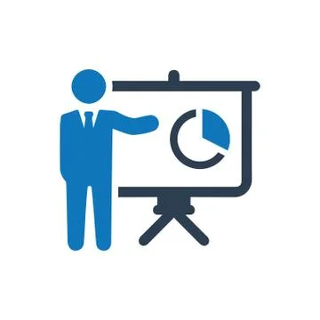 Business Presentation Icon Stock Illustration