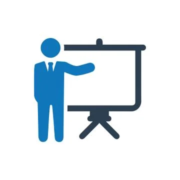 Business Presentation Icon Stock Illustration
