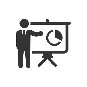 Business Presentation Icon Stock Illustration