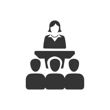 Business Presentation Icon Stock Illustration