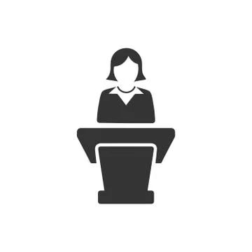 Business Presentation Icon Stock Illustration