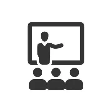 Business Presentation Icon Illustration