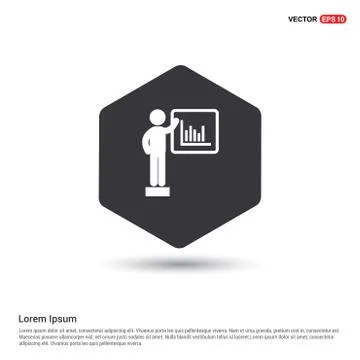 Business presentation icon 스톡 일러스트