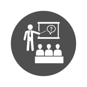 Business Presentation Icon Stock Illustration