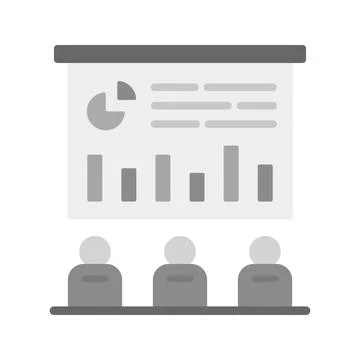 Business Presentation icon vector image. Stock Illustration