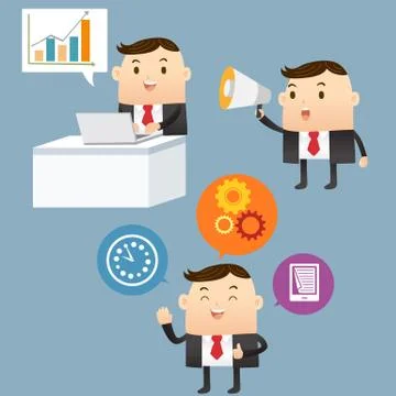 Business Presentation Stock Illustration