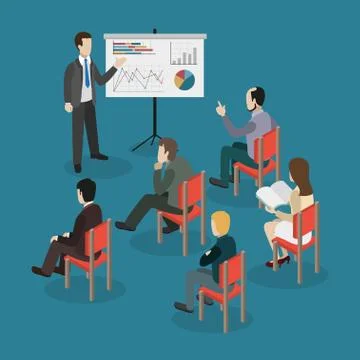 Business presentation Stock Illustration