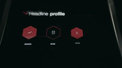 Business presentation with process stages Stock Footage 334940235