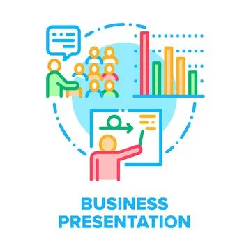 Business Presentation Room Vector Concept Color Stock Illustration