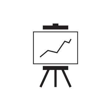 Business presentation vector icon logo design Stock Illustration