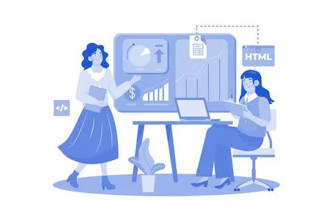 Business Problem Solving Illustration concept on a white background Illustrazione stock