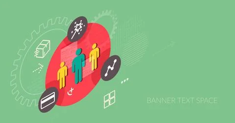 Business Process Abstract - Illustration Stock Illustration