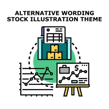 Business process analyzing data and achieving growth concept Stock Illustration