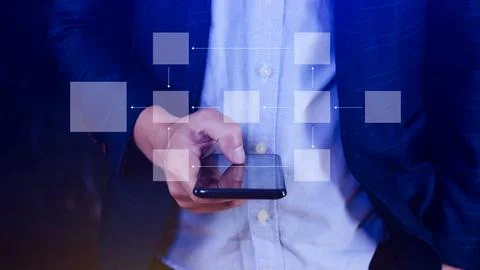 Business process and data management organigram, Design workflow automation.. Stock Photos