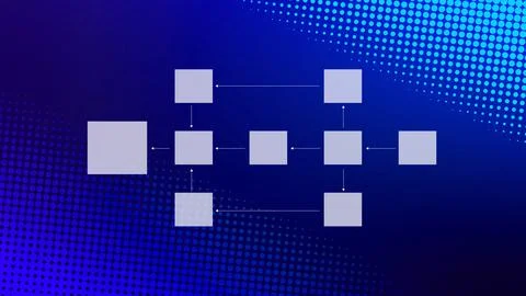 Business process and data management organigram, Design workflow automation.. Stock Photos