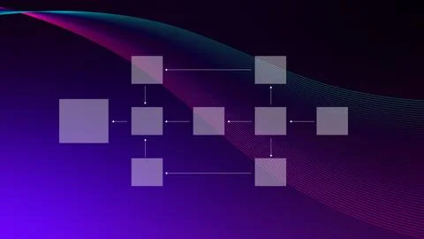 Business process and data management organigram, Design workflow automation.. 스톡 사진