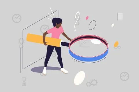 Business process and teamwork concept Stock Illustration