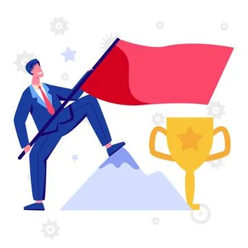 Business process and teamwork concept Illustrazione stock