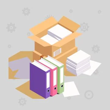 Business process and teamwork concept Illustrazione stock