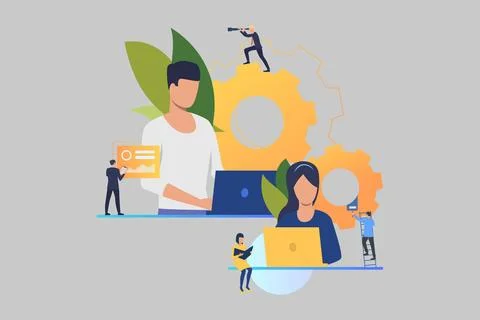 Business process and teamwork concept Stock Photos