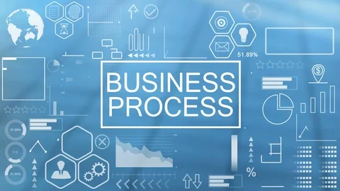 Business Process, Animated Typography Video stock 116359377