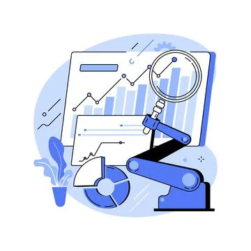 Business process automation abstract concept vector illustration. Stock Illustration