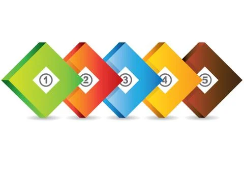 Business process chart Stock Illustration