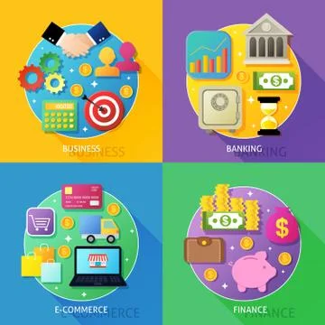 Business process concept Stock Illustration