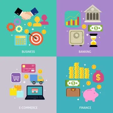 Business process concept Stock Illustration