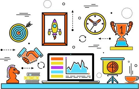 Business Process Stockillustratie