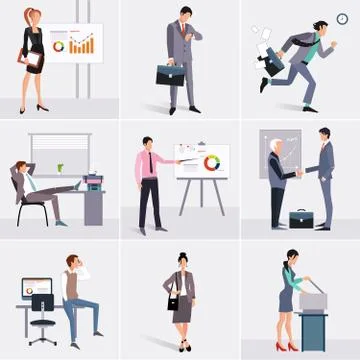 Business process infographics elements Stock Illustration