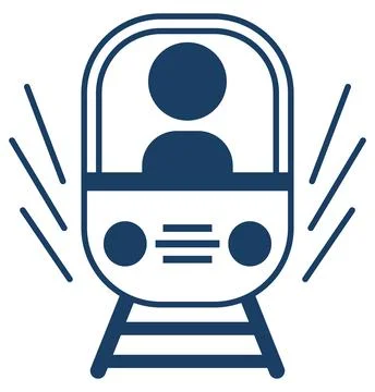 Business Process Leadership Icon vector. Isolated dark blue symbol Stock Illustration