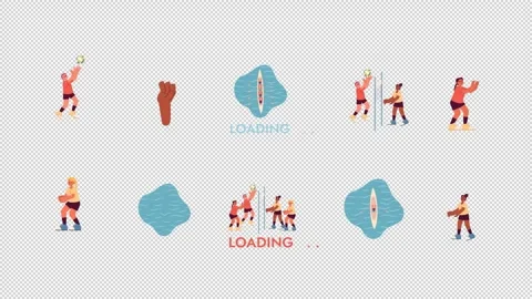 Business process management and strategy cartoon animation pack Stock Footage 345571441
