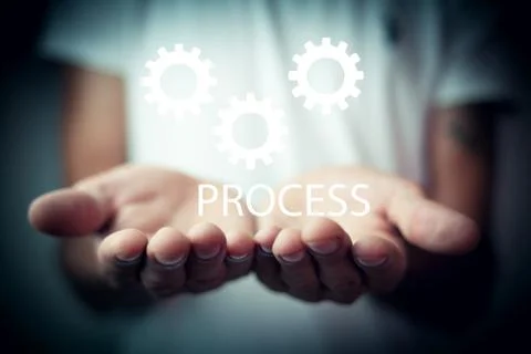 Business process management, automation workflow 스톡 사진