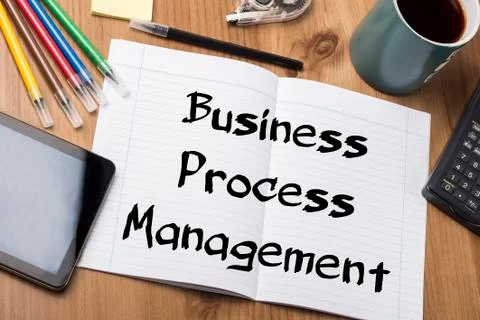Business Process Management BPM - Note Pad With Text Stock Photos