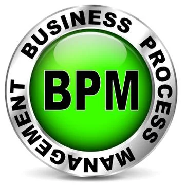 Business process management icon Stock Illustration