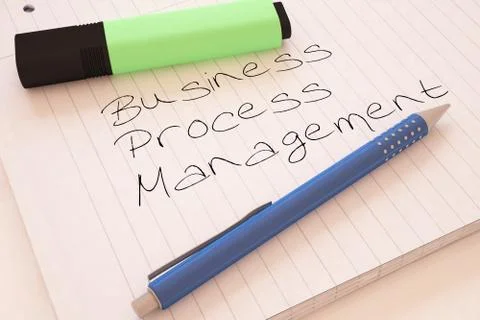 Business Process Management Stock Illustration