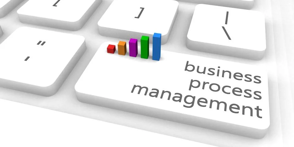 Business Process Management Illustrazione stock